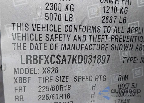 2019 Buick Envision Fwd Essence z USA, uszkodzony, nr VIN LRBFXCSA7KD031897